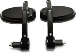 Bar End Spiegels - Motor Spiegels - Stuurspiegel - Universeel - 7/8 ''22mm - Zwart