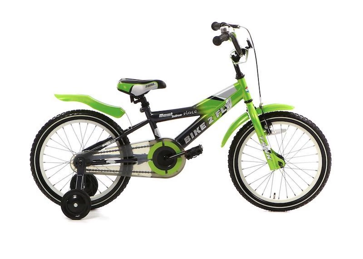 Popal Bike 2 Fly 16k Kinderfiets - 16 Inch - Jongens - Zwart/Zilver - Afbeelding 2