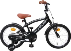 Amigo BMX Fun Jongensfiets - Kinderfiets 16 Inch - Matzwart