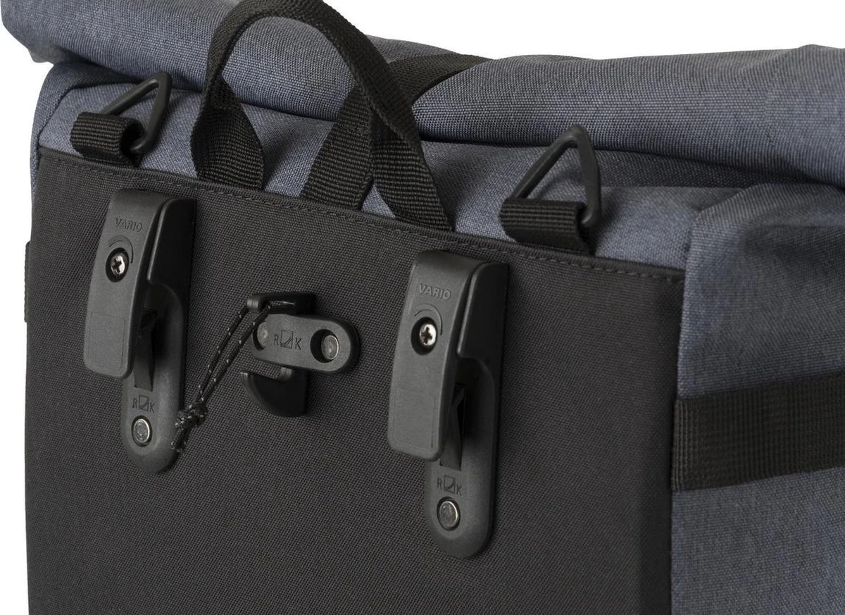 AGU Urban H2O Roll-Top Enkele Fietstas - Tas Met Afneembare Schouderriem - 3M Reflectie - Waterdicht - 14 Liter - Grijs - Afbeelding 11