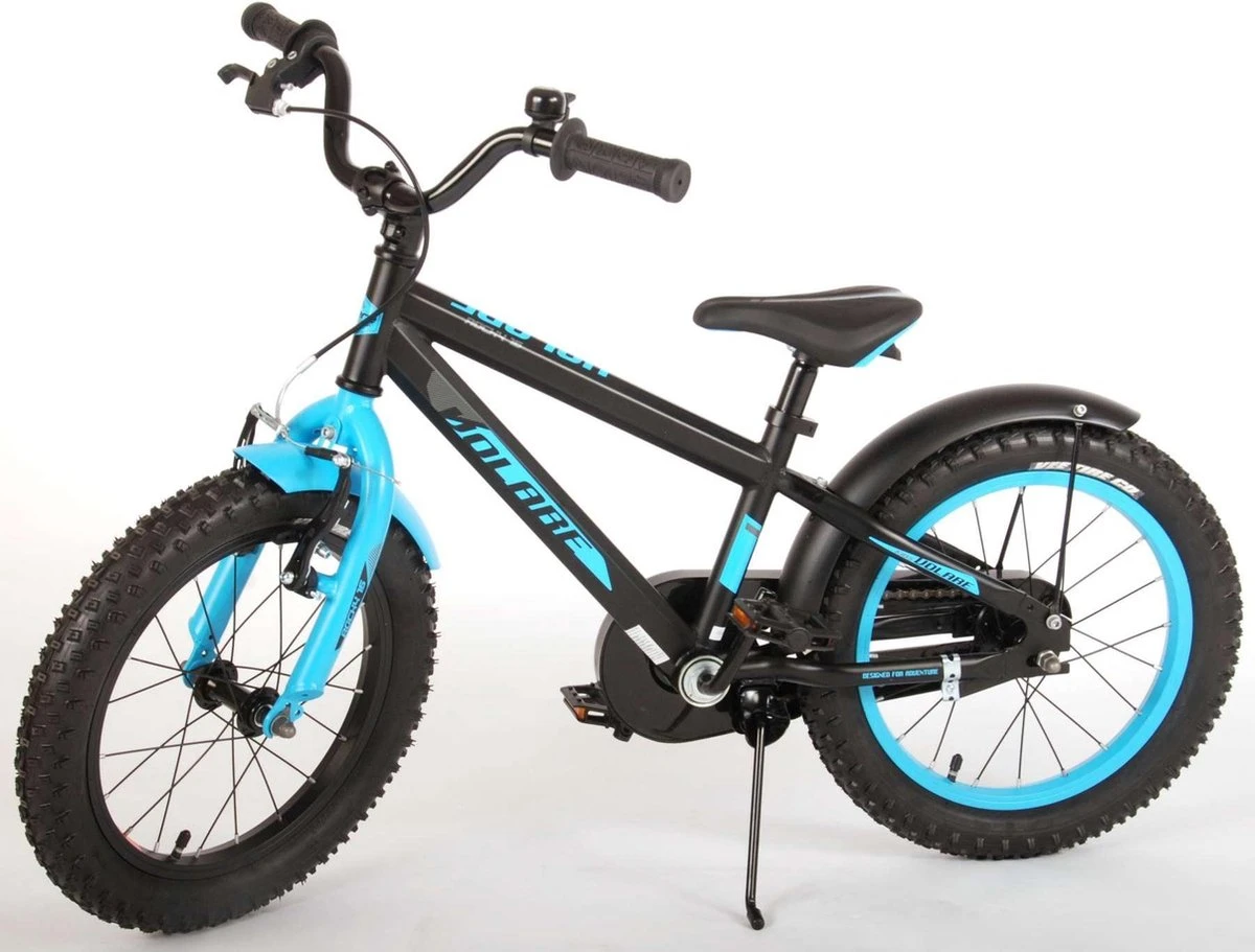 Volare Rocky Kinderfiets - 16 Inch - Zwart Blauw - 95% Afgemonteerd - Prime Collection - Afbeelding 15