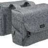 New Looxs Ivy Mondi Joy Dubbele Fietstas - 38 Liter - Grijs