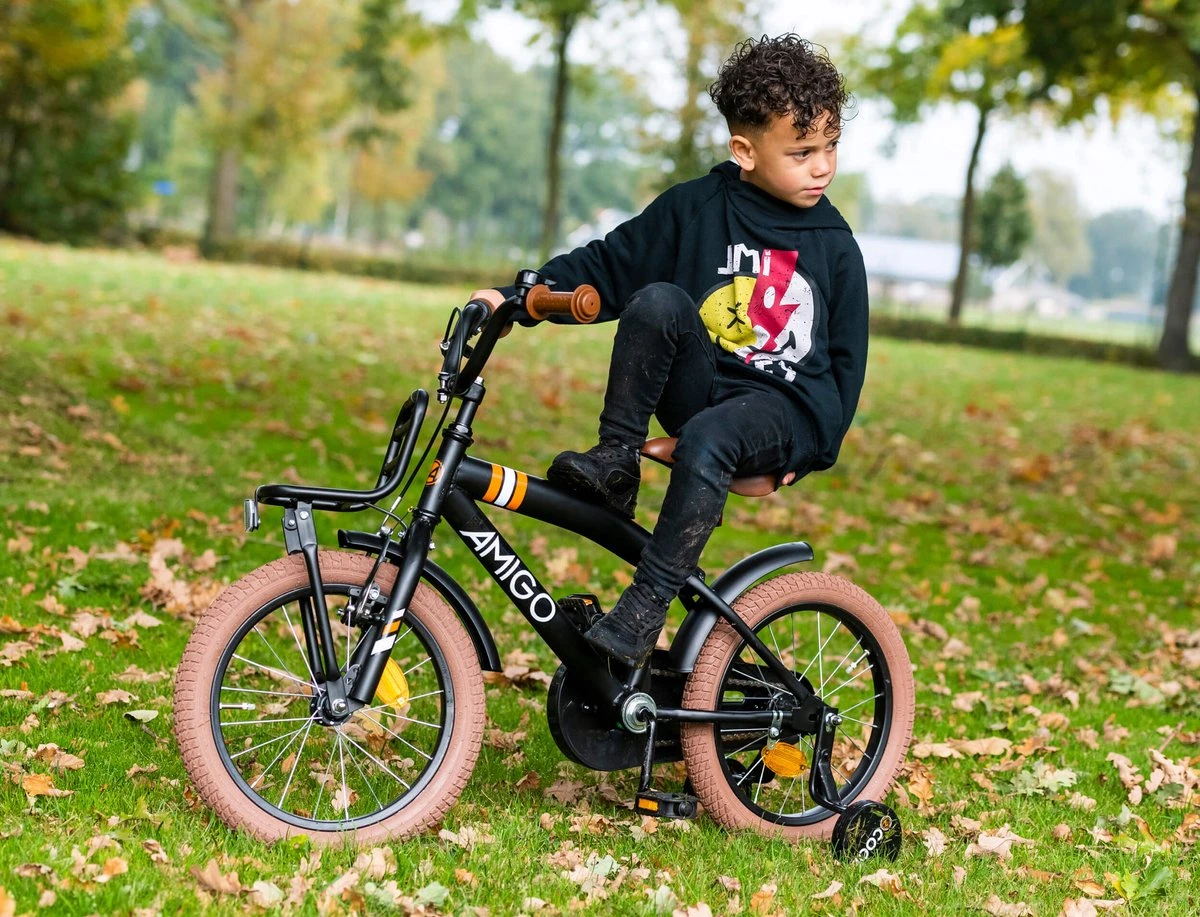 Amigo 2Cool Jongensfiets - Kinderfiets 20 Inch - Matzwart - Afbeelding 6