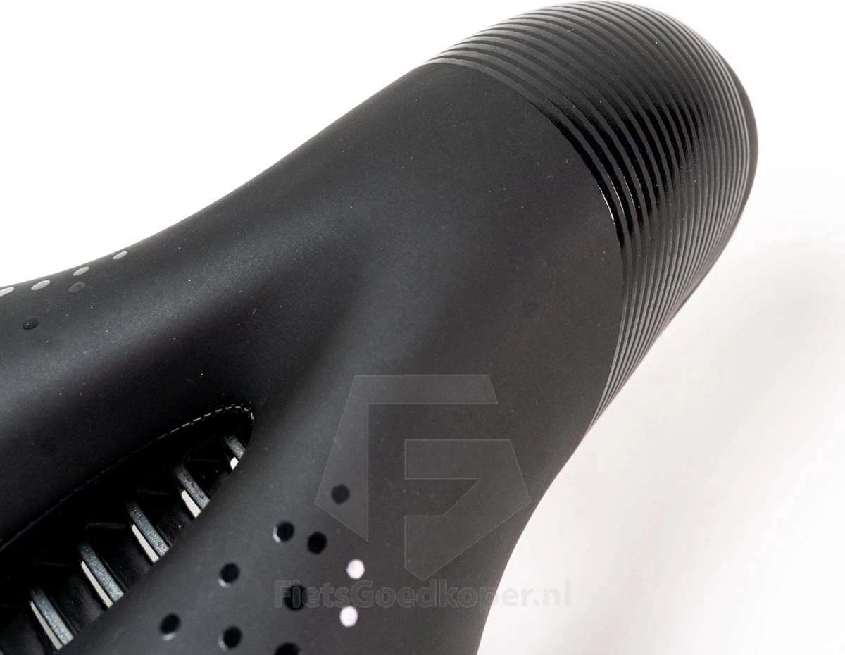 Voltano Pro Gel Fietszadel – Met Uitsparing – Zwart – Unisex - Inclusief Zadelstrop - Ergonomisch Gevormd - Elastomeer Vering - Afbeelding 3