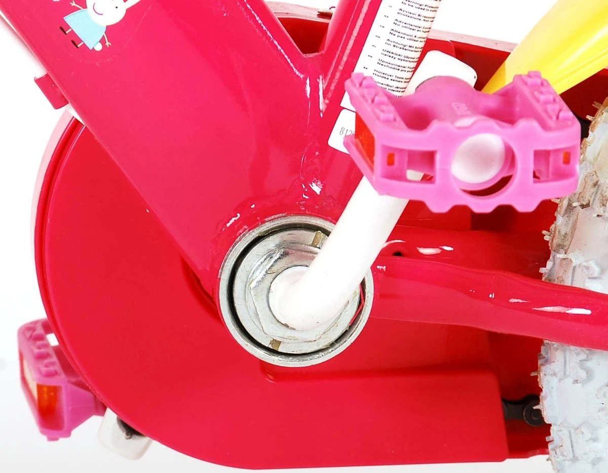 Volare Peppa Pig Kinderfiets - Meisjes - 12 Inch - Roze - 2 Handremmen - Afbeelding 9