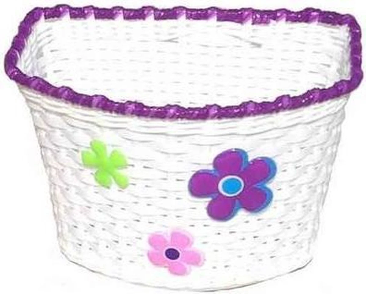 Fietsmandje Voor Kinderfiets - Wit