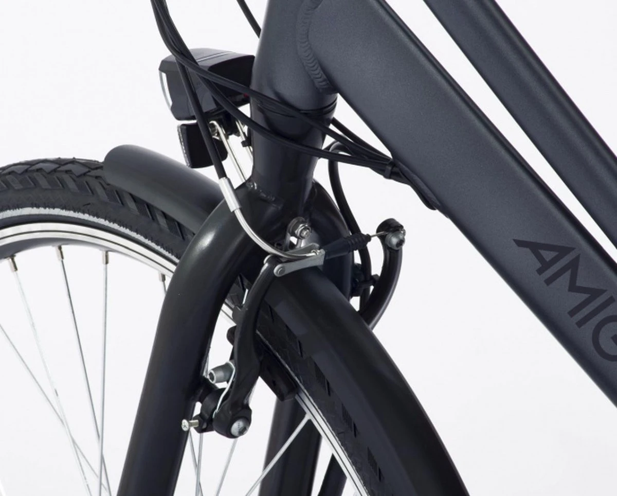 Amigo E-Vibe D1 - Elektrische Stadsfiets Voor Dames - Met 7 Versnellingen - Matgrijs - Afbeelding 5