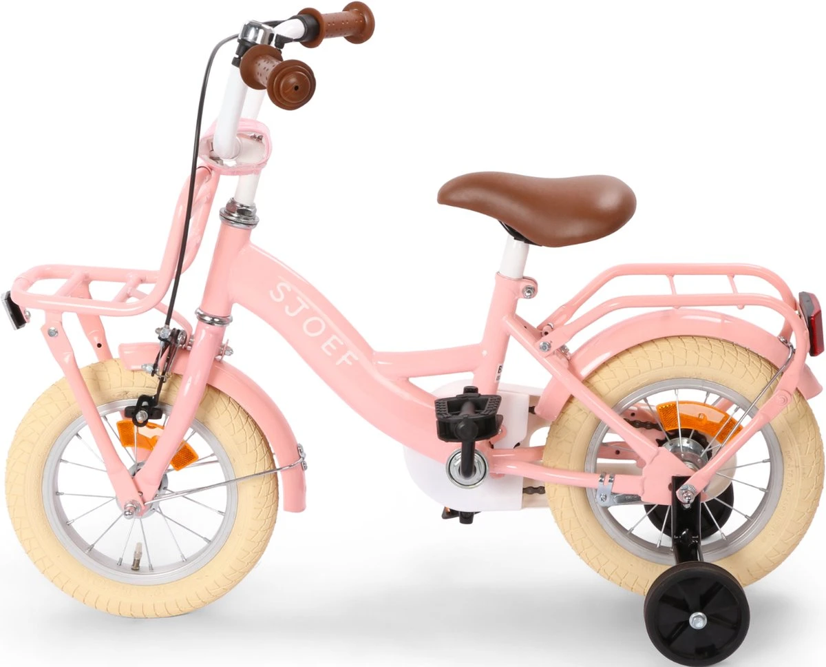 SJOEF Classic Meisjesfiets 12 Inch - Roze - Afbeelding 8