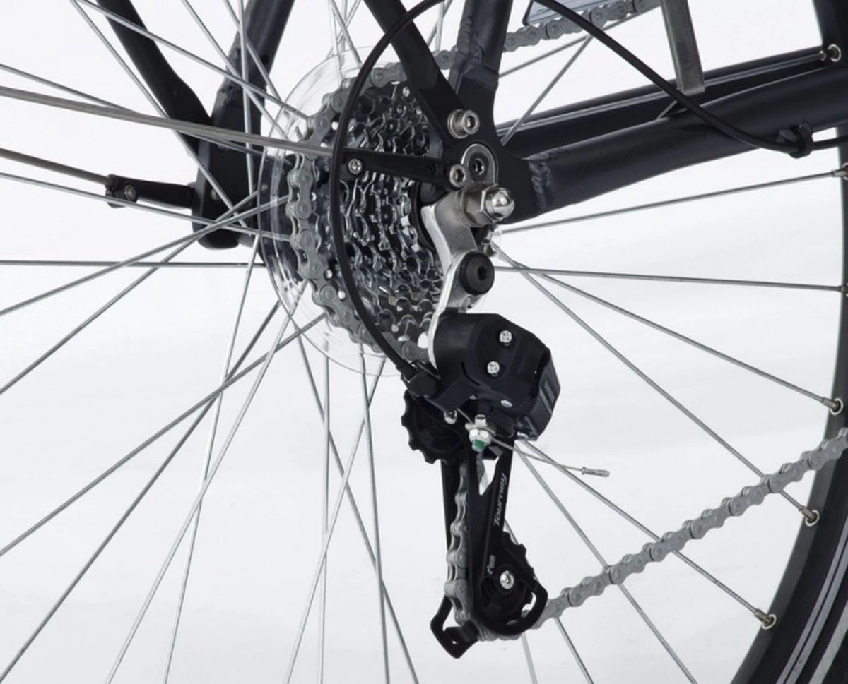 Amigo E-Vibe D1 - Elektrische Stadsfiets Voor Dames - Met 7 Versnellingen - Matgrijs - Afbeelding 4