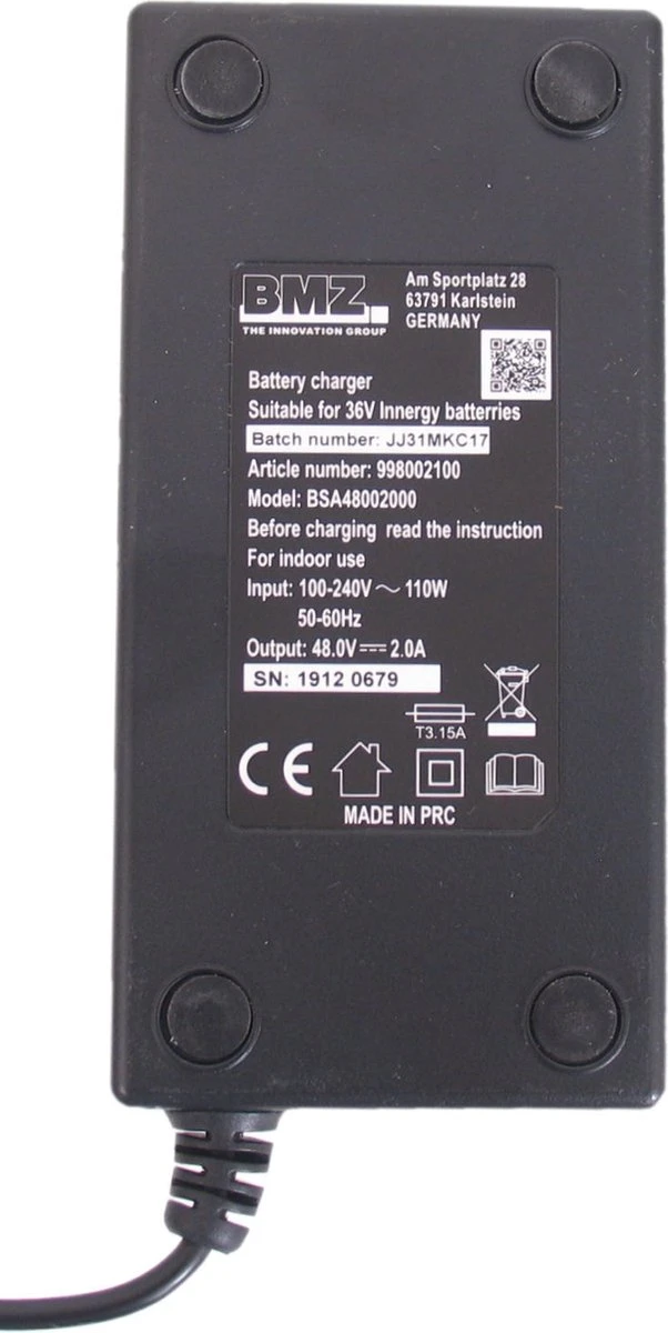 Gazelle Innergy Acculader - Elektrische Fietsoplader - Ion Accu - E-bike - Afbeelding 2