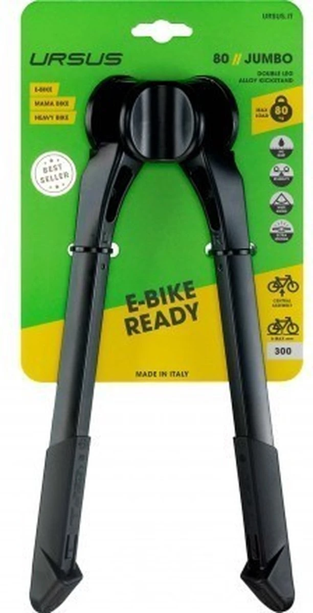 Middenstandaard Ursus Jumbo 2-poot 30cm - Zwart - Afbeelding 2