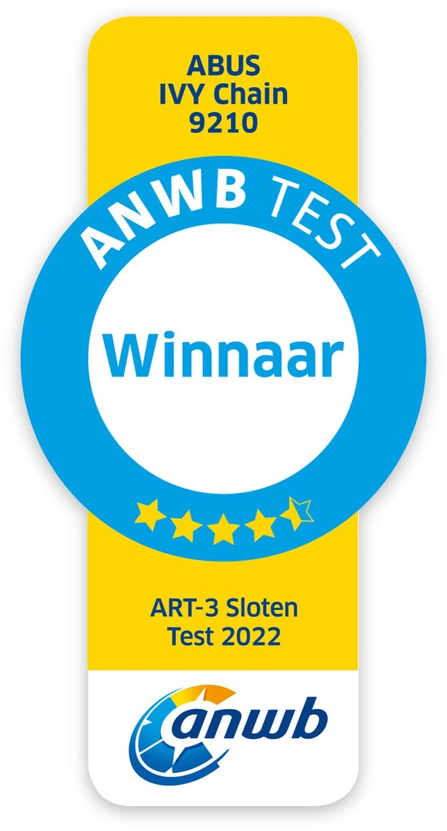 ABUS Ivy 9210 Kettingslot - ART3 - 110 Cm - Winnaar ANWB Slotentest 2022 - Afbeelding 3