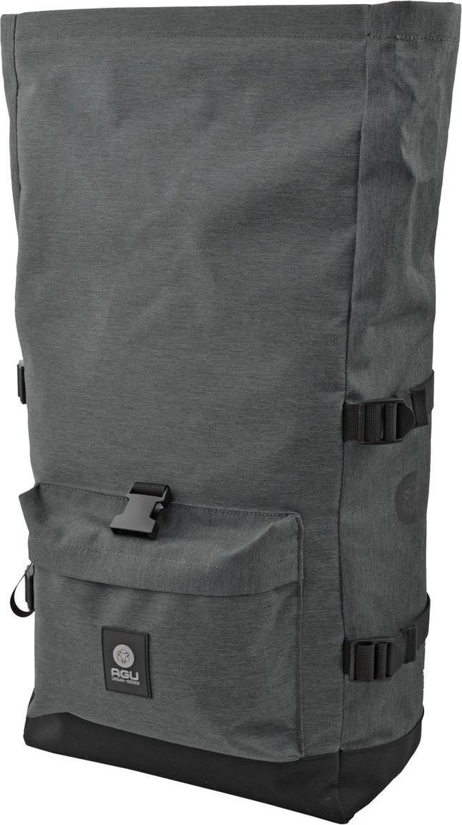AGU Urban H2O Roll-Top Enkele Fietstas - Tas Met Afneembare Schouderriem - 3M Reflectie - Waterdicht - 14 Liter - Grijs - Afbeelding 6