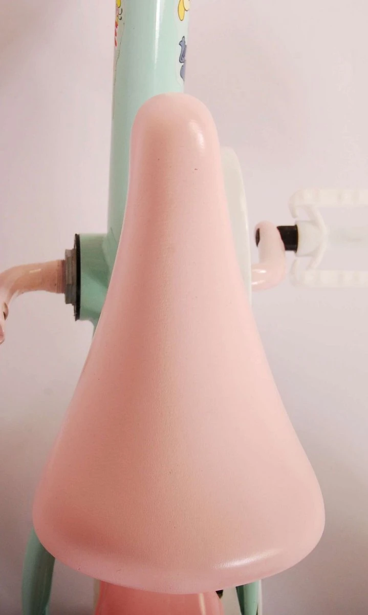 Volare Woezel & Pip Kinderfiets - Meisjes - 10 Inch - Mint Blauw/Roze - Doortrapper - Afbeelding 12