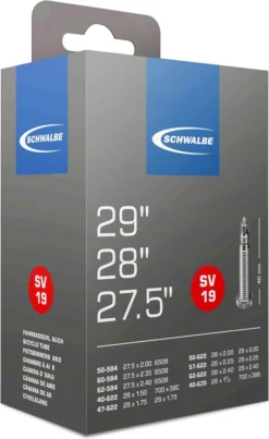 Schwalbe SV19 - Binnenband Mountainbike Van 27.5 Tem 29 Inch - Frans Ventiel - 40 Mm - 28 X 1 1/2 - 150 - 235 -