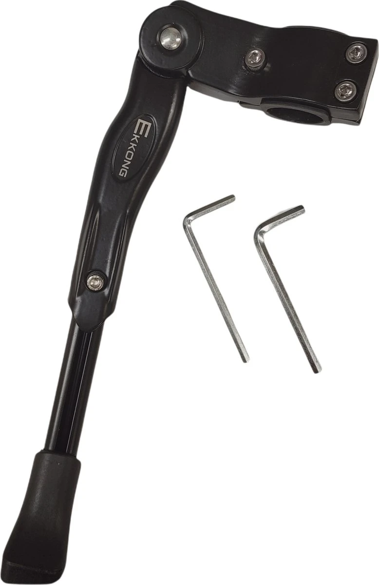 Ekkong - Fietsstandaard Enkel 26 Cm Zijstandaard Aluminium Roestvrij Fiets Mountainbikes Makkelijk - Mountainbike Standaard Universeel - MTB Kickstand - Afbeelding 2