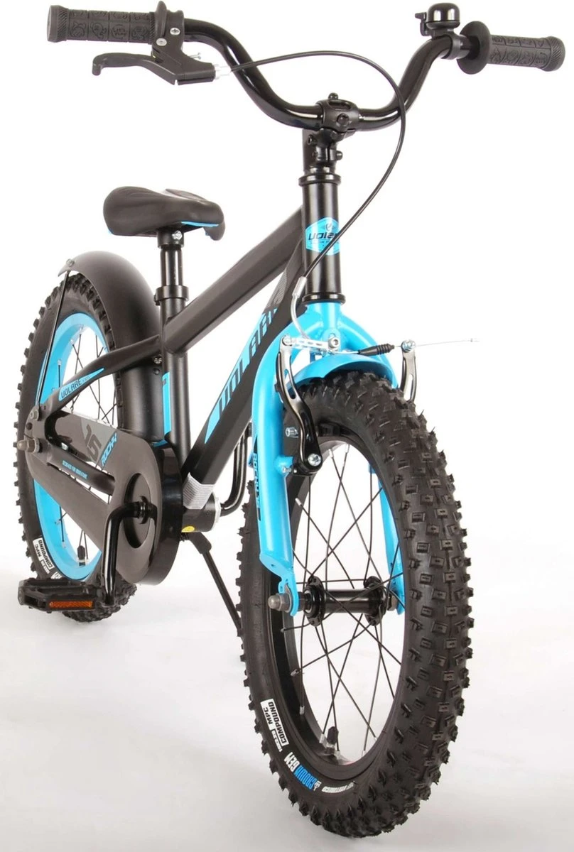 Volare Rocky Kinderfiets - 16 Inch - Zwart Blauw - 95% Afgemonteerd - Prime Collection - Afbeelding 6