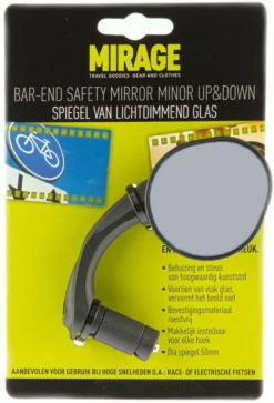 Mirage Fietsspiegel Minor Bar-end E-bike 50 Mm Links/rechts Zwart