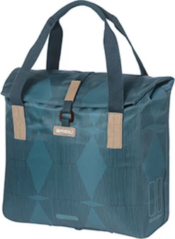 Basil Elegance Fietsshopper - Enkele Fietstas 20-26 Liter - Estate Blue