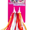 PexKids Fraaie Franje Stuurslingers - Streamers - Stuur Versiering 26 Cm Blauw/Oranje