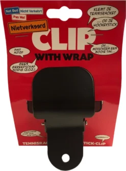 Nietverkeerd Universele Hockeystick Klem - Tennisracket Klem - Paraplu Klem, Zwart