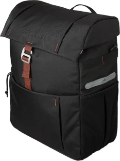 Fietstas Gazelle 18,5 Liter 31 X 40 X 15 Cm - Zwart/bruin