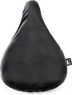 Merkloos Zadelhoes - Fietszadelhoes - Fiets Accessoires - Regen - RPET - Polyester - Zwart