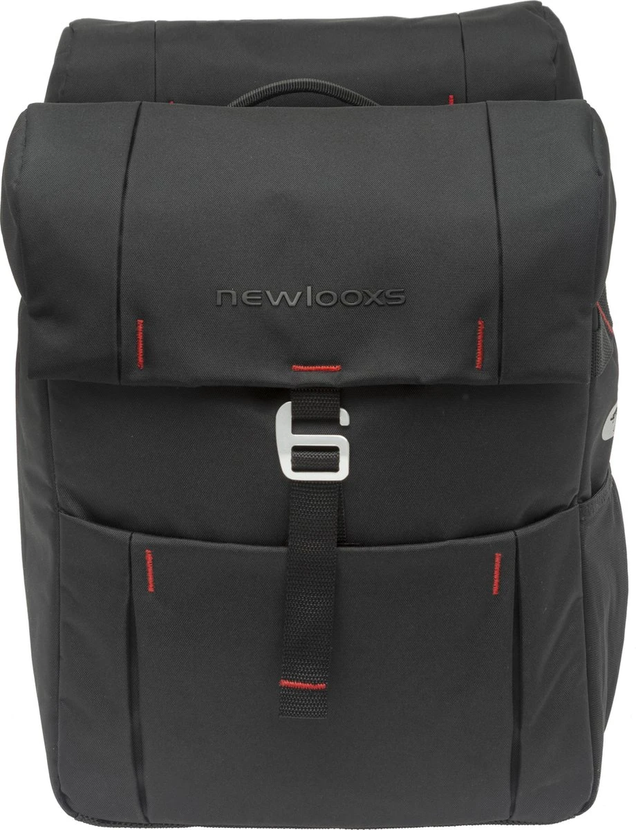 New Looxs Vigo Double MIK Dubbele Fietstas - Afneembaar - 37 Liter - Zwart - Afbeelding 8