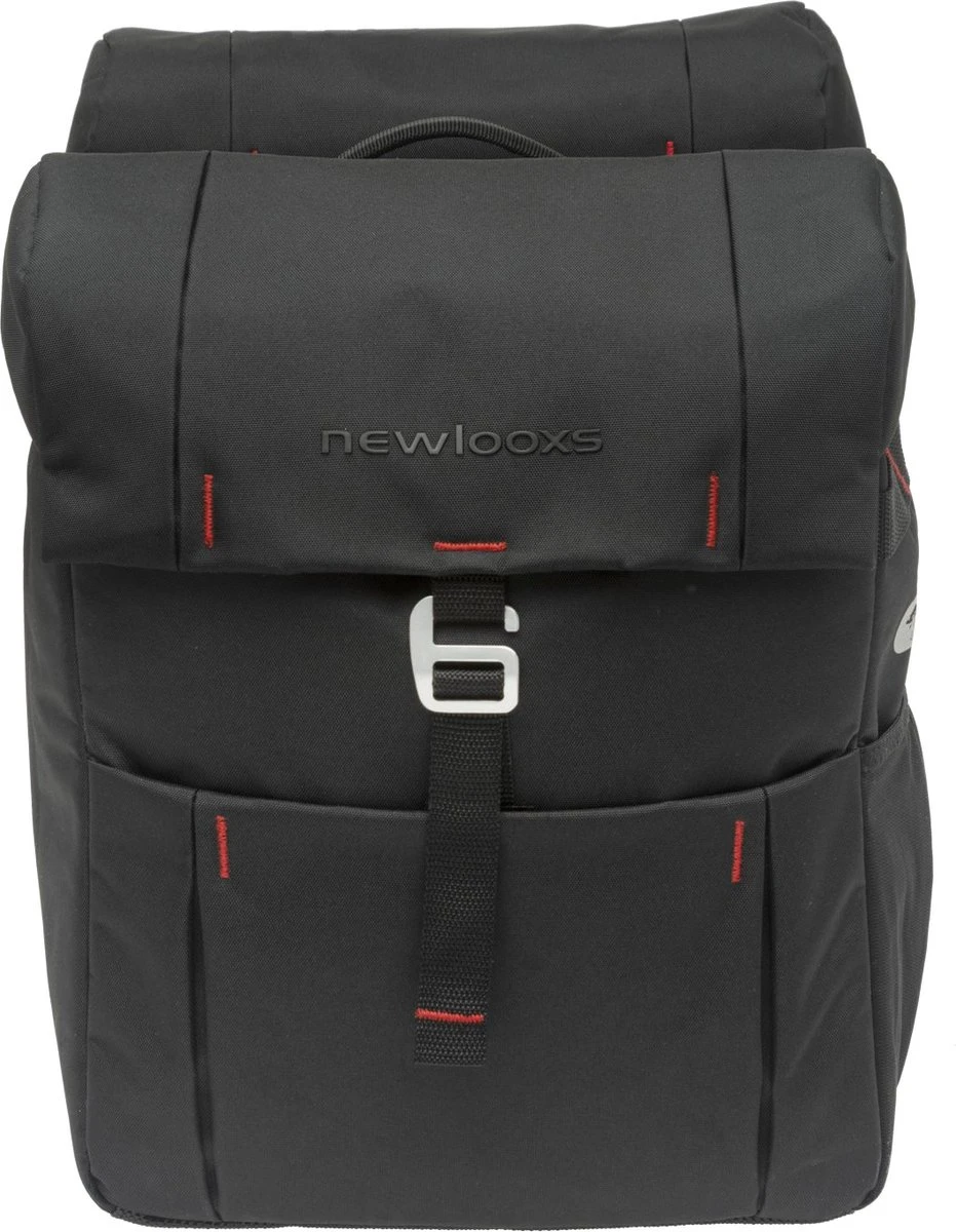 New Looxs Vigo Double MIK Dubbele Fietstas - Afneembaar - 37 Liter - Zwart - Afbeelding 12