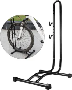 Decopatent® Fietsrek Om Fiets Horizontaal Te Stallen - Fietsstaander Standaard - Fietsrek Voor 1 Fiets - Voor Racefiets MTB E-bike