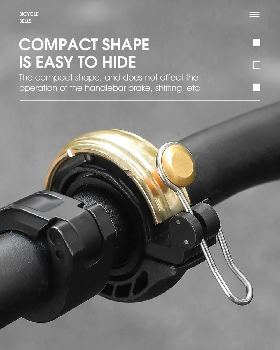 Fietsbel Goud Voor Racefiets Fiets Scooter En Motor - Mountainbike Accesoires En Wielrennen - Wielersport En Motorsport - Afbeelding 5