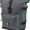 AGU Urban H2O Roll-Top Enkele Fietstas - Tas Met Afneembare Schouderriem - 3M Reflectie - Waterdicht - 14 Liter - Grijs
